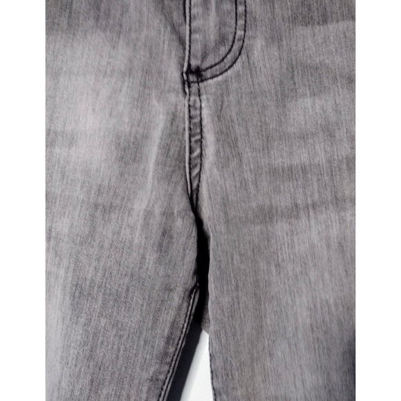 Kut From the Kloth Mid Rise Jeans Sz 4 Zip Ankles Gray Stretch Faded Skinny - Picture 3 of 11